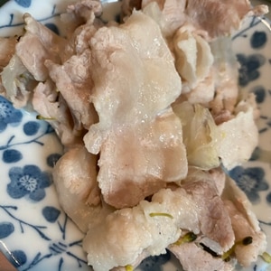 豚肉と新玉ねぎスライスの冷しゃぶサラダ